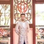 粉嫩立體櫻花刺繡古裝