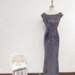 深藍色亮片系晚宴媽媽禮服