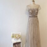 波希米亞流線媽媽禮服