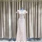 粉色朵朵玫瑰媽媽禮服