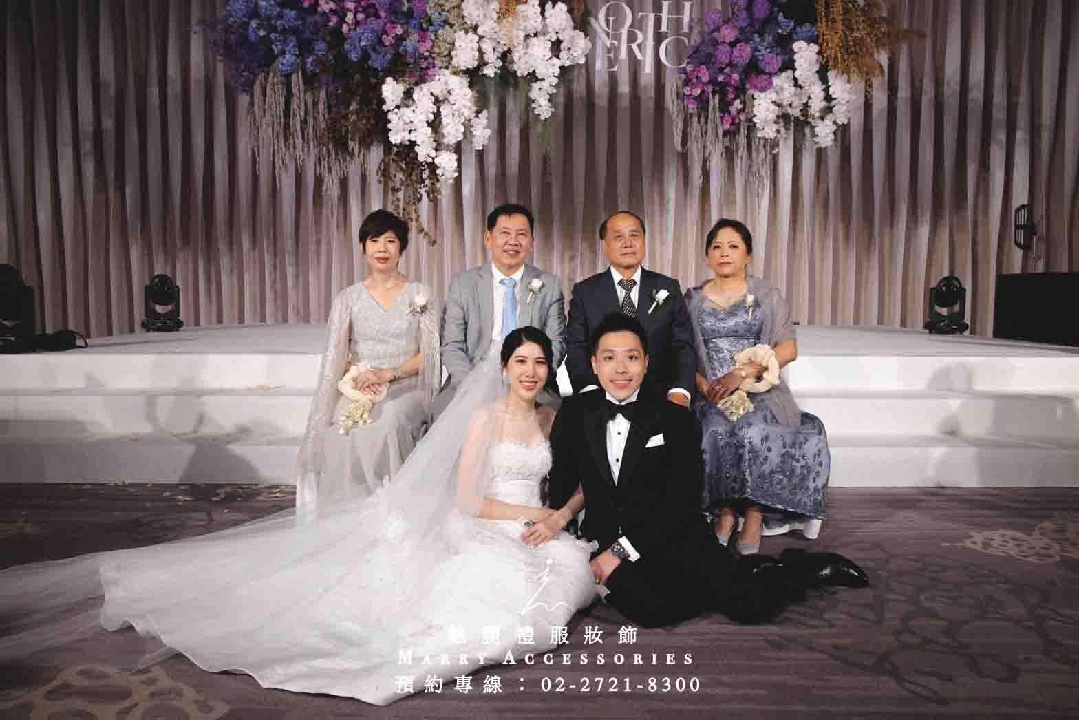 永恆之花:薰衣草紫禮服與乾燥花的完美結合
