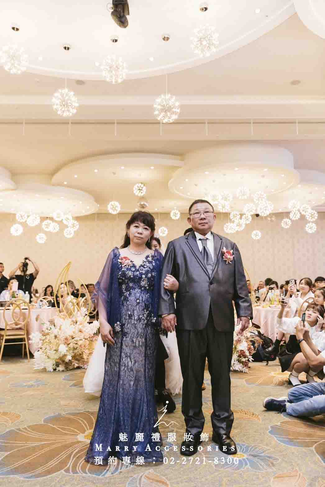 法式浪漫婚宴：蒲公英吊燈下的雪花與藏藍桃心之樂