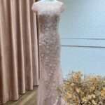 櫻花粉珍珠花藤魚尾台中媽媽禮服